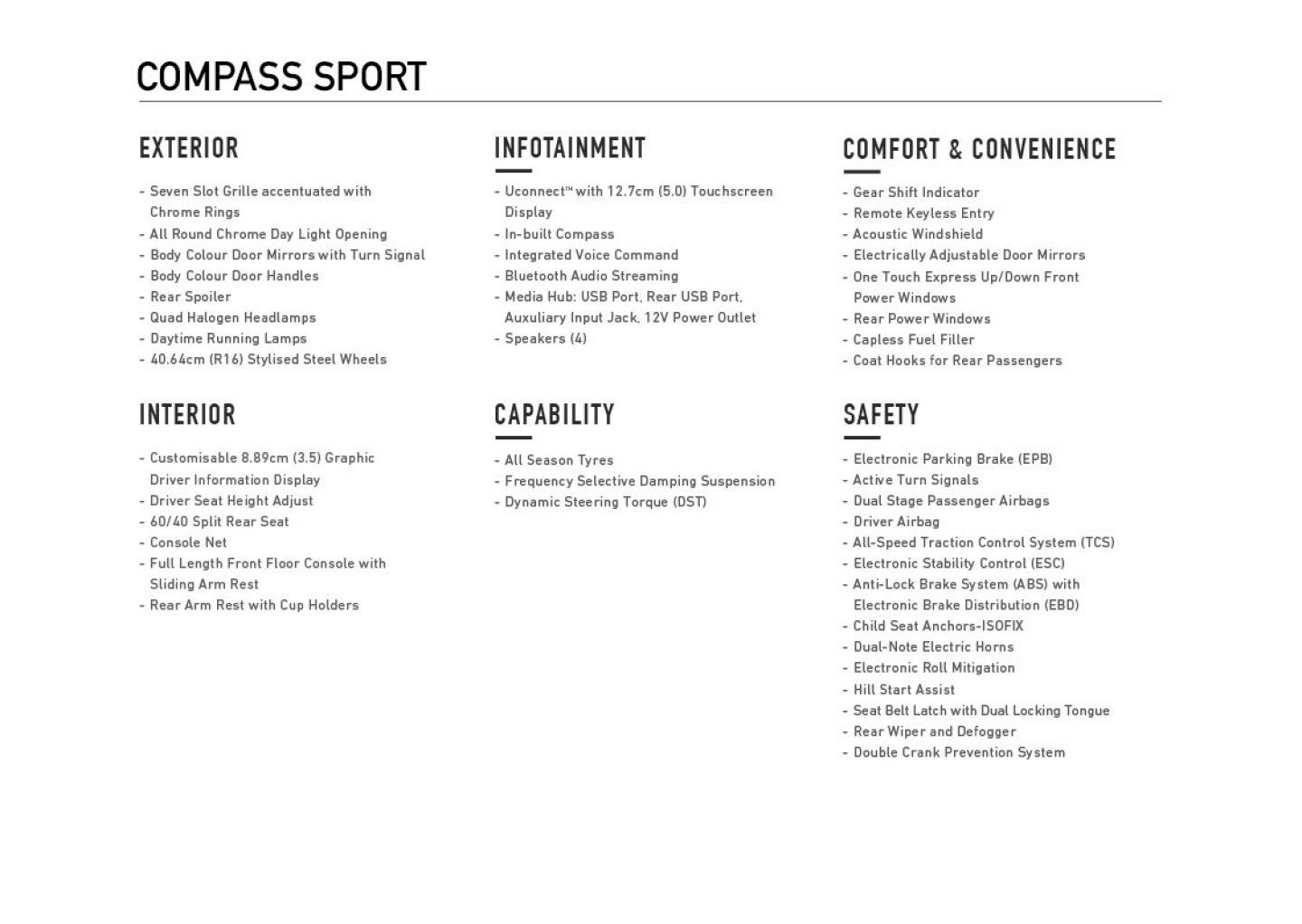 Jeep Wrangler Comparison Chart