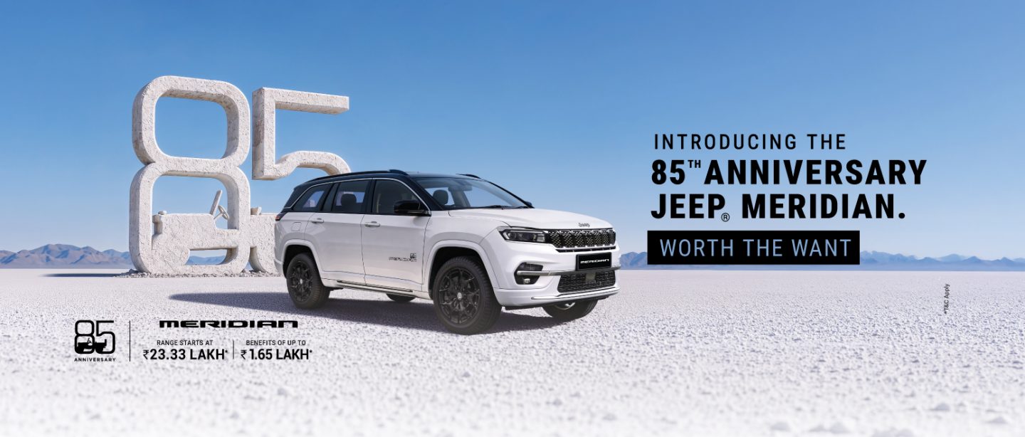 Jeep Meridian banner image for Jeep Adventure Days season of savings