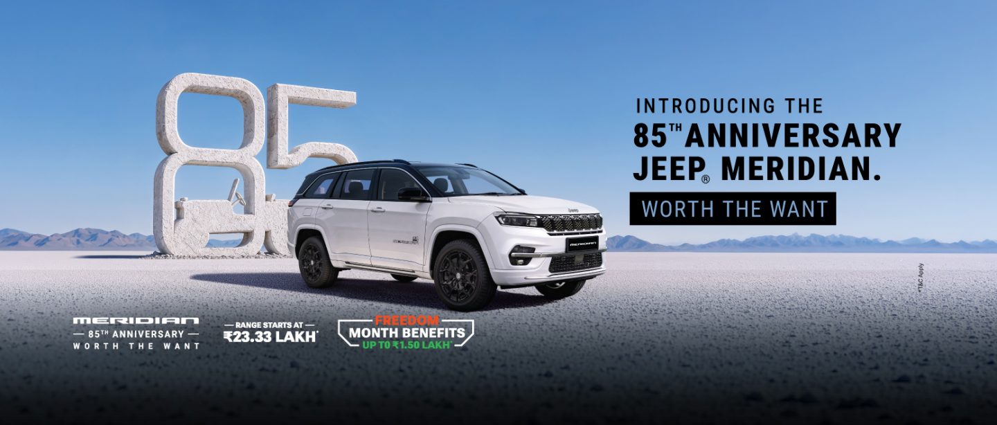 Jeep Meridian banner image for Jeep Adventure Days season of savings