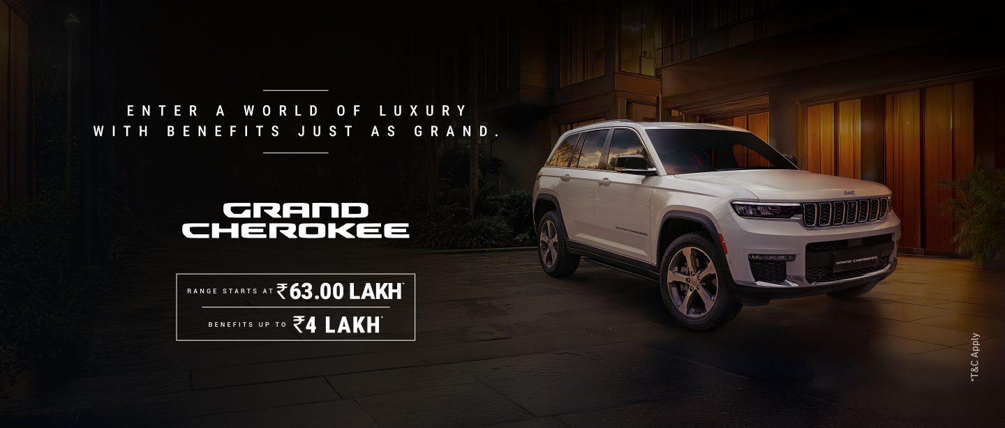 Jeep Grand Cherokee festive promotional banner