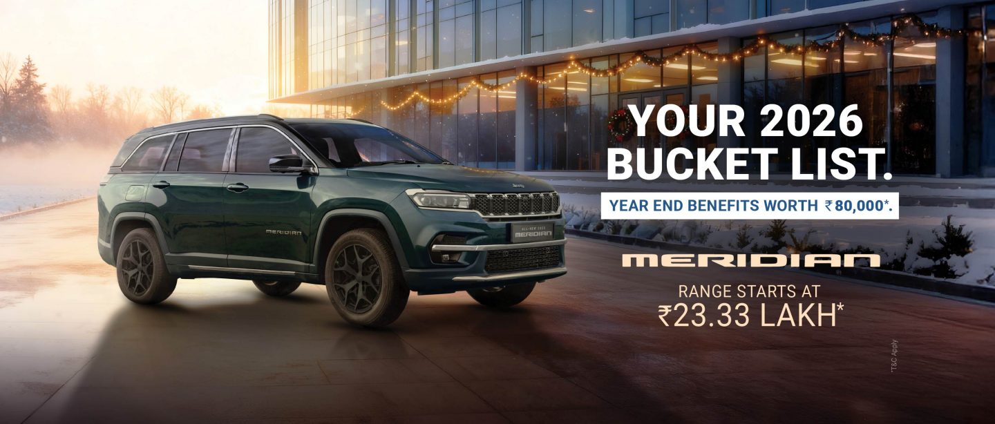 Jeep Meridian banner image for Jeep Adventure Days season of savings