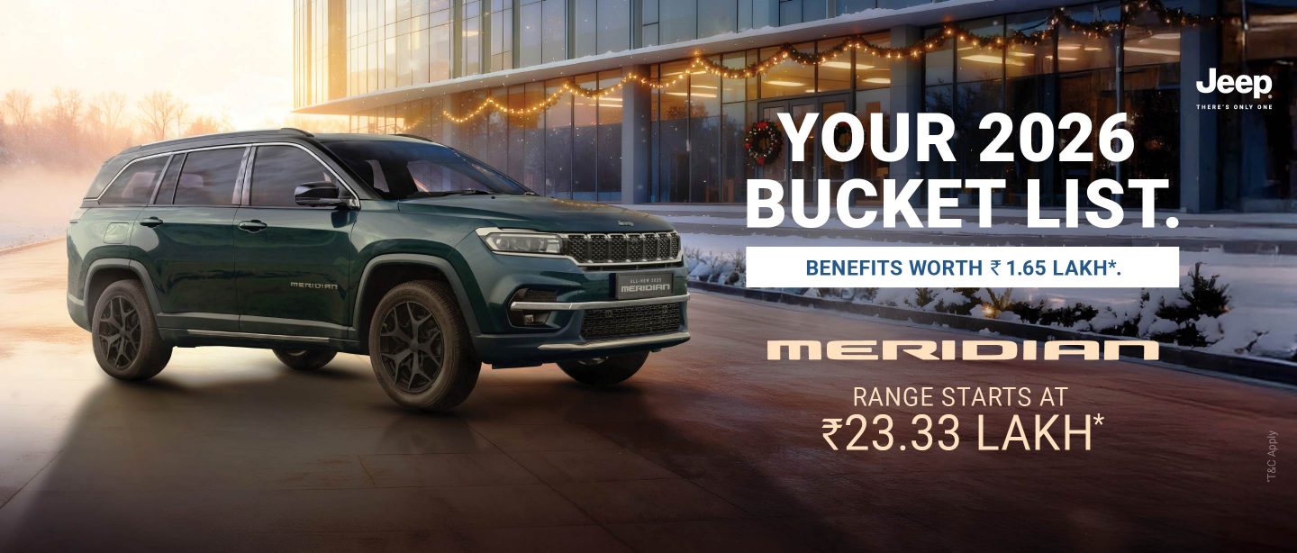 Jeep Meridian banner image for Jeep Adventure Days season of savings