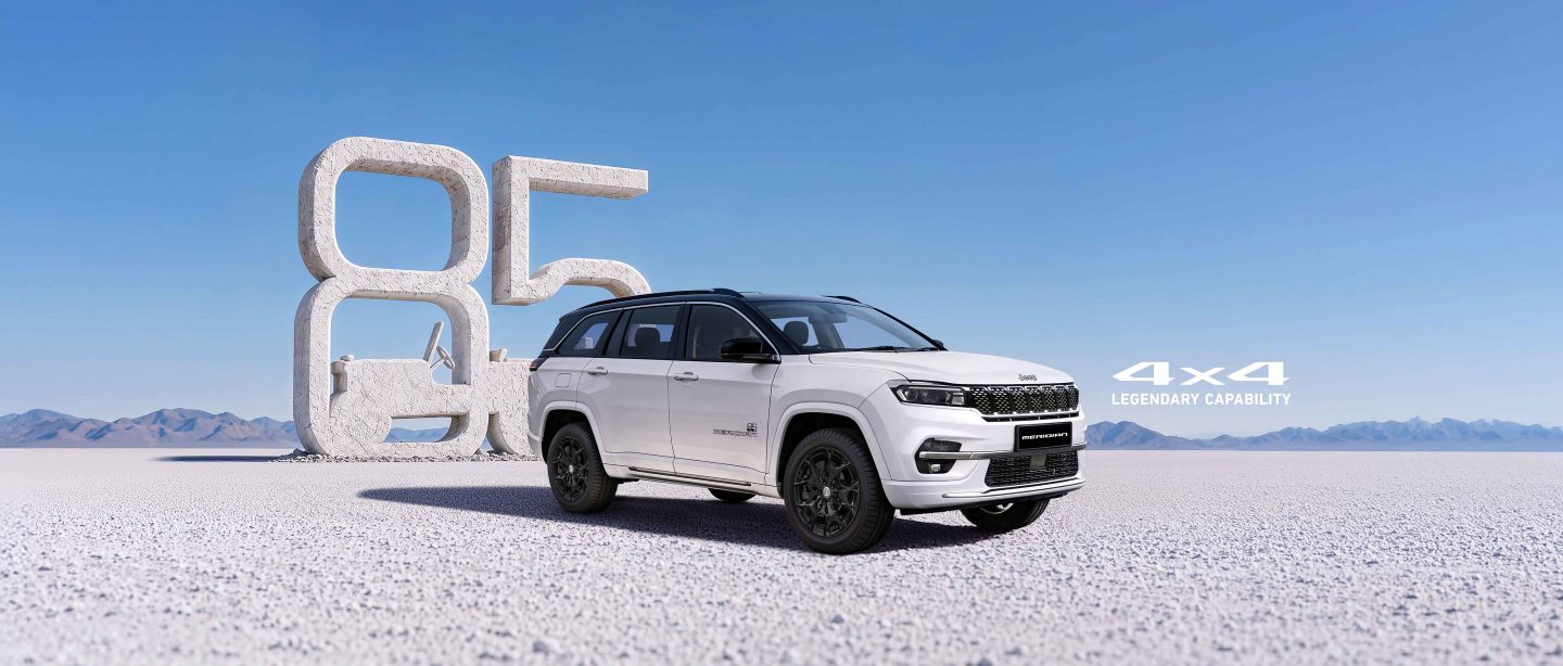 Jeep Meridian Trail Edition 4x4 drive modes and automatic gearbox.