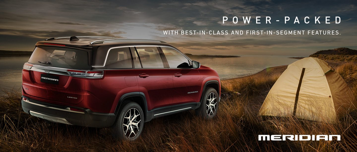 Jeep Meridian - POWER  PACKED WITH BEST IN CLASS AND FIRST IN SEGMENT FEATURES