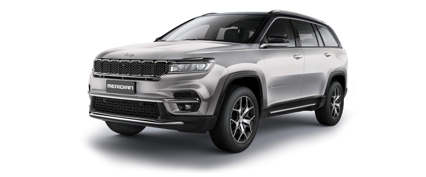 Model of SGA Jeep Meridian Limited (O) in Silvery Moon Color