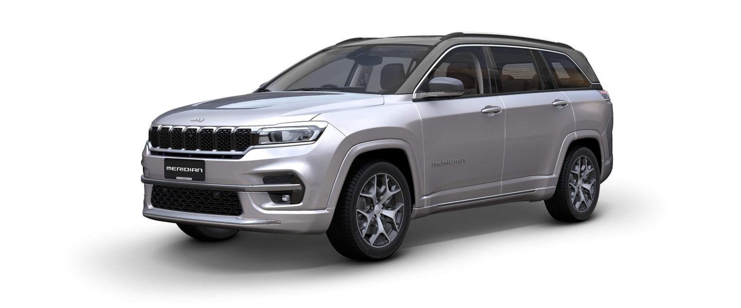 Model of SGA Jeep Meridian Limited Plus in Silvery Moon Color