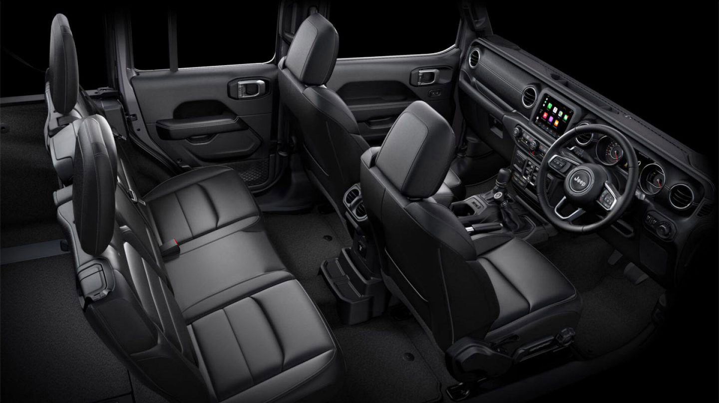 New Jeep® Wrangler JL 2023 Interior - Jeep India